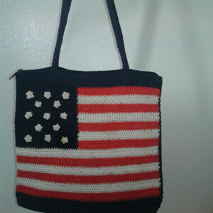 Candie's Brand 🇺🇸 American Flag Tote Bag Vintage